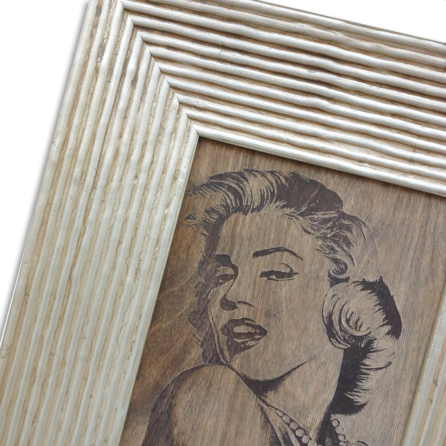 Portret gravat pe lemn "Marilyn Monroe"