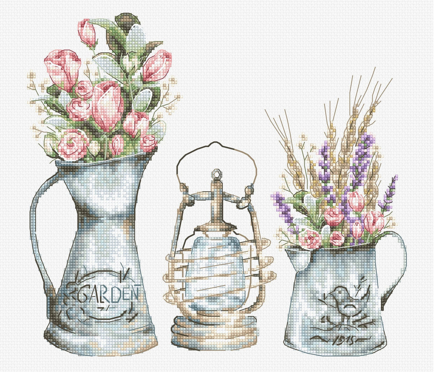 Set broderie Lampă