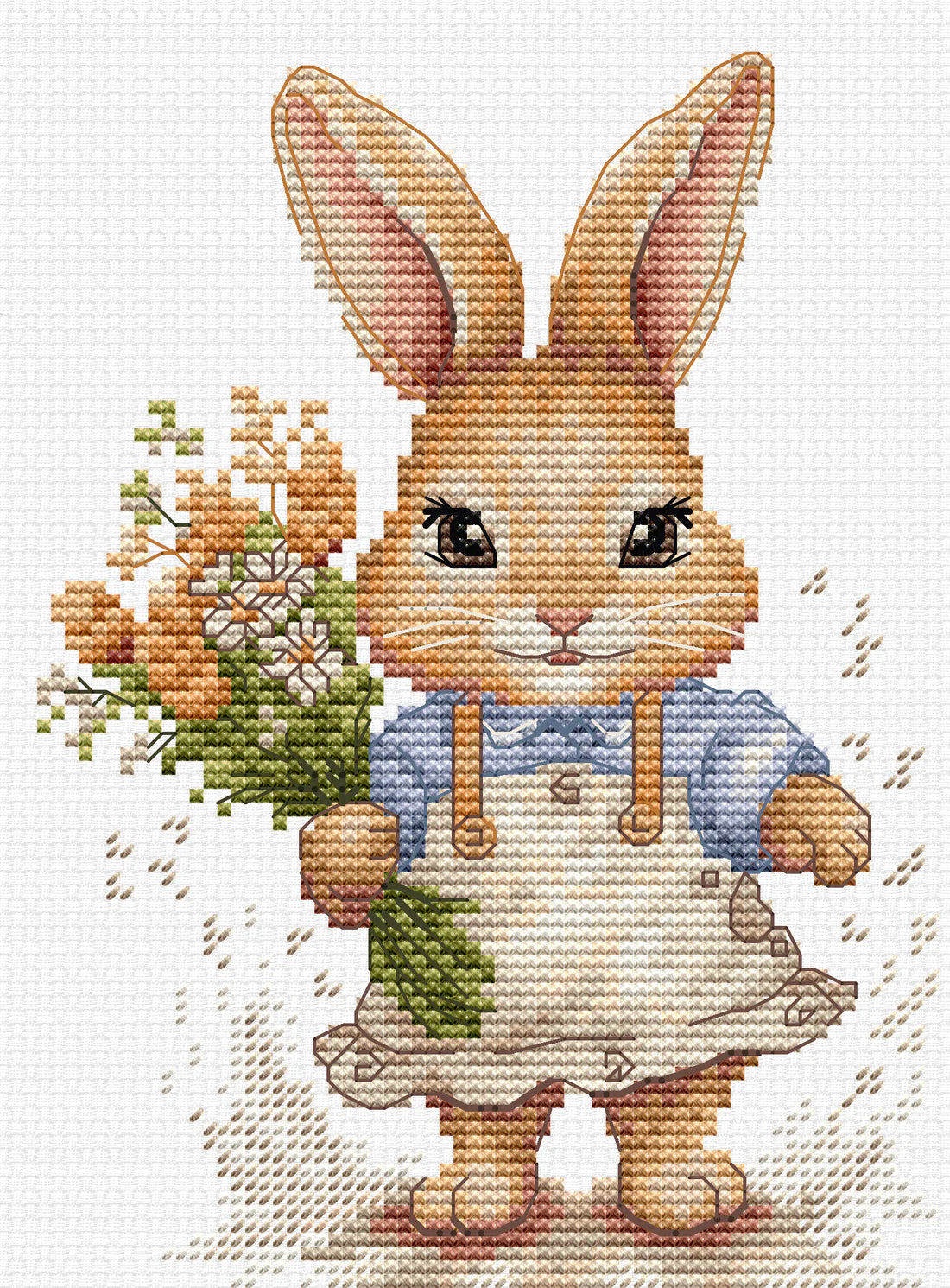 Set broderie Iepurașul Fericit