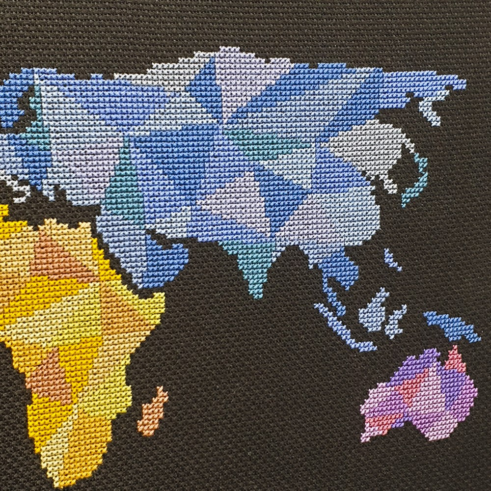 Broderie manuală Harta