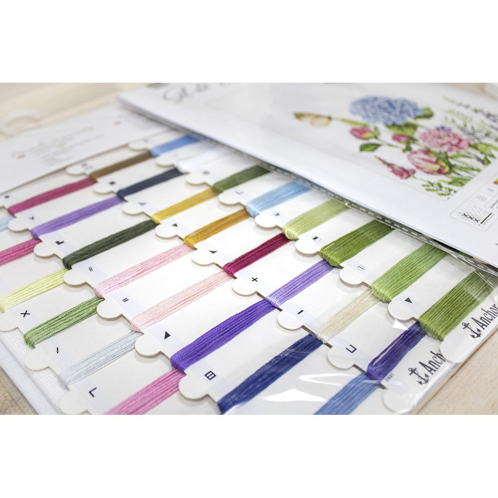 Set broderie Flori de vară şi fluturi