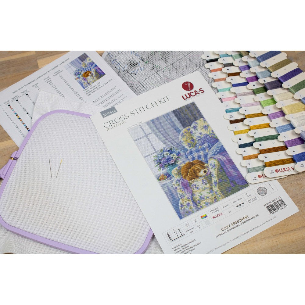 Set broderie În fotoliul confortabil