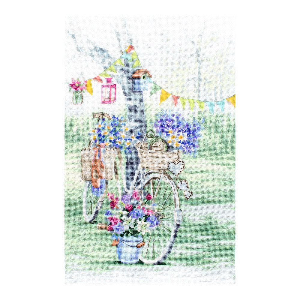 Set broderie Bicicletă